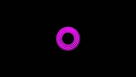 fondo negro con círculos en espiral en movimiento