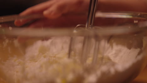 mixing butter and sugar for baking