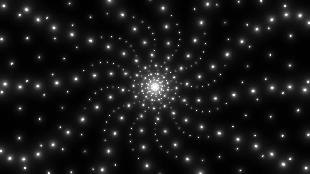 Abstract Glowing Radial Pattern