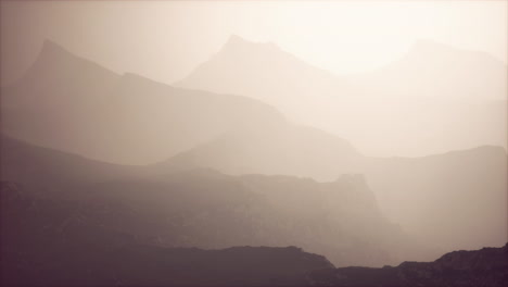 morning fog in mountain of afghanistan