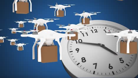 Drones-delivering-packages