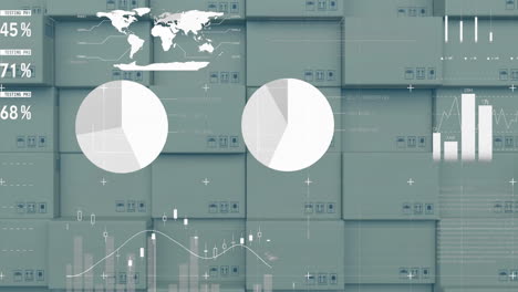 Animación-De-La-Interfaz-Infográfica-Sobre-Cajas-De-Cartón-En-Segundo-Plano.