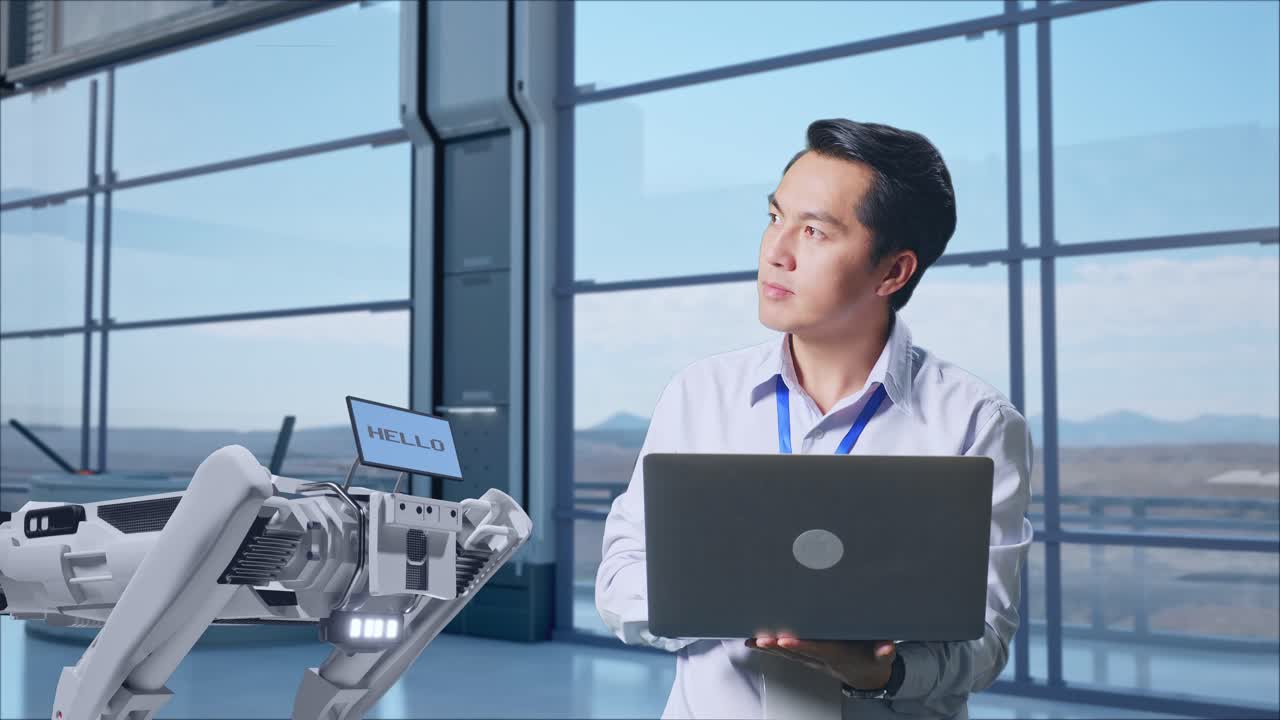 로 팔을 사용하는 엔지니어