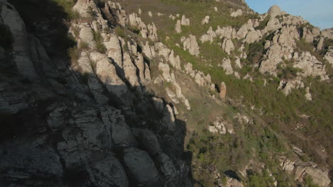 aerial view of rocky mountain landscape