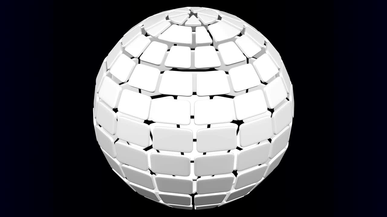 추상적인 배경 - 판의 구체가 돌아갑니다.