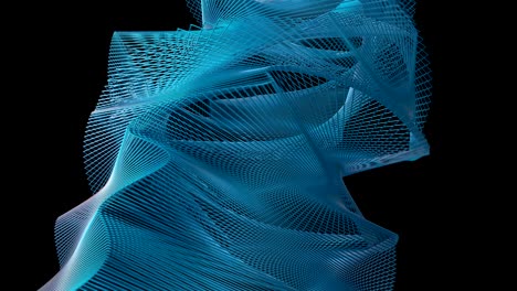 4k abstract undulating geometry.