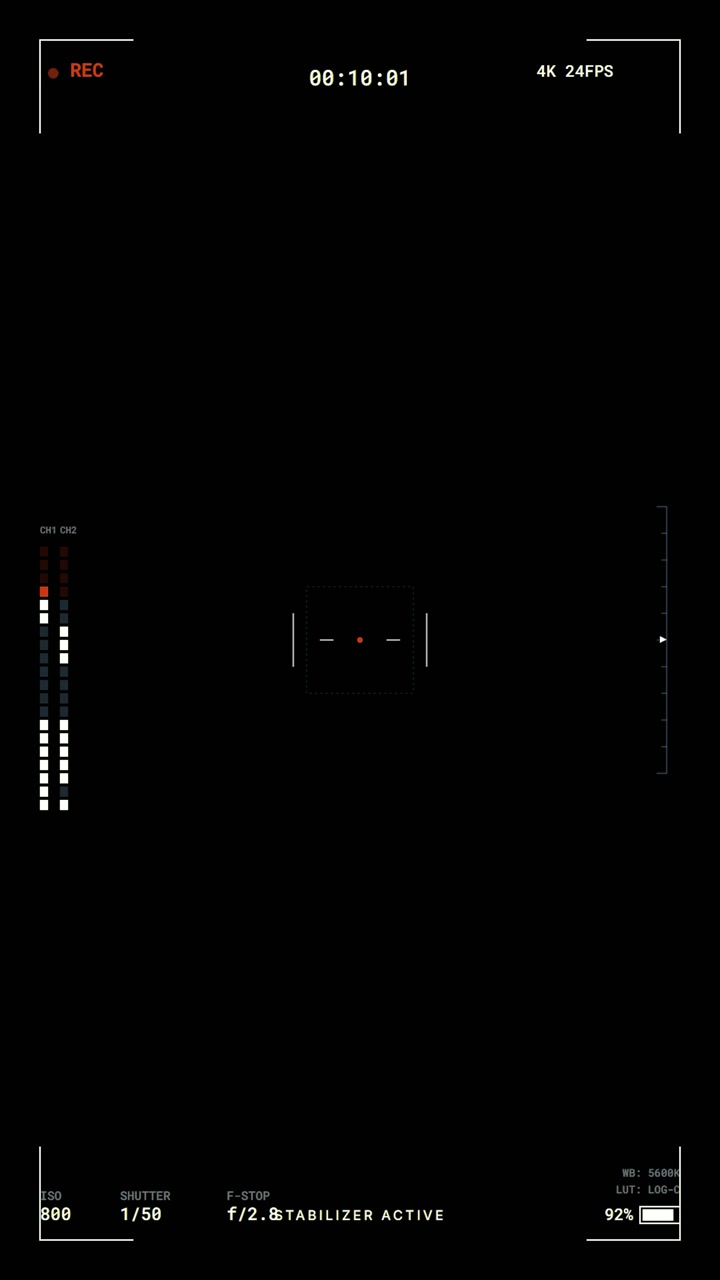 Digital Camera Recording Interface Overlay