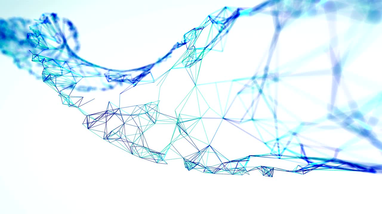Catena di DNA, animazione 3D in loop con maschera alfa