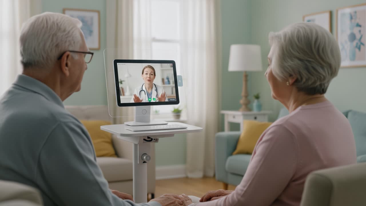 A Heartwarming Virtual Consultation Between Elderly Patients and Their Doctor: Embracing Telehealth for Improved Healthcare Access in Modern Living