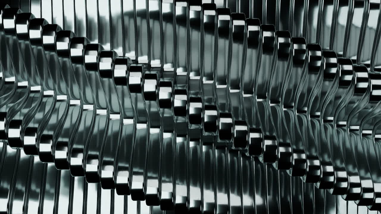 Dynamic Abstract Metallic Waves Background Loop