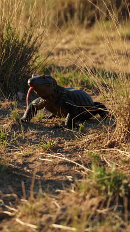 monitor lizard in the savanna