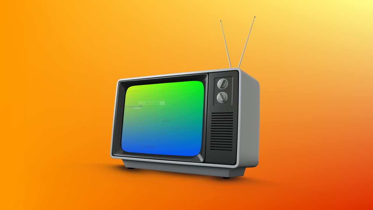 Televisore con schermo colorato