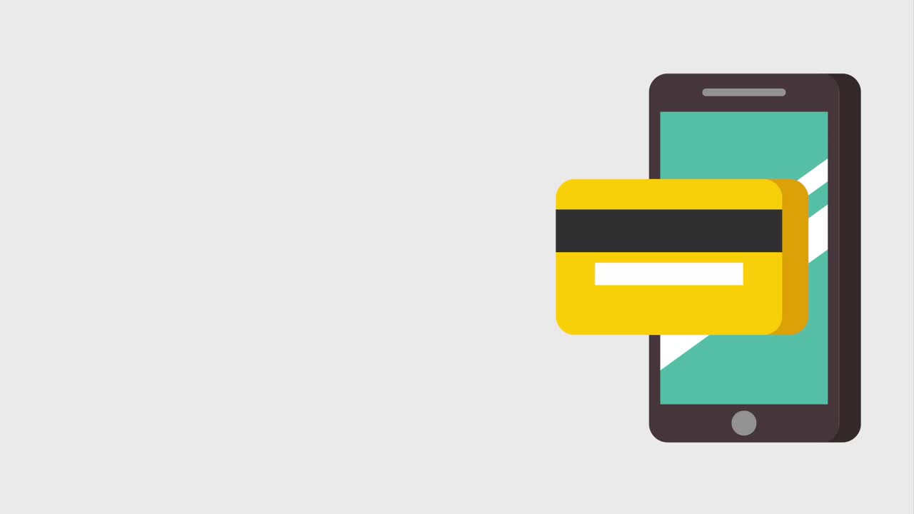 hand with smartphone bankcard commerce