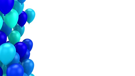 los globos que vuelan hacia arriba
