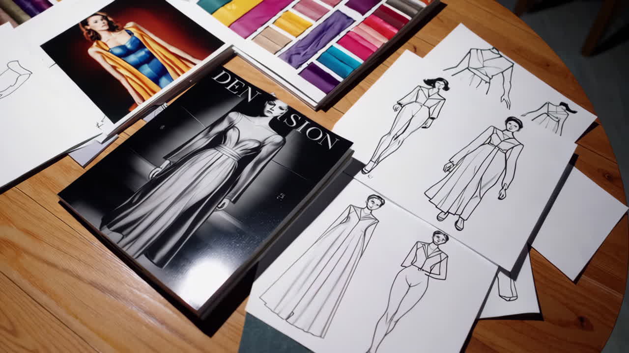 패션 디자인 작업 공간