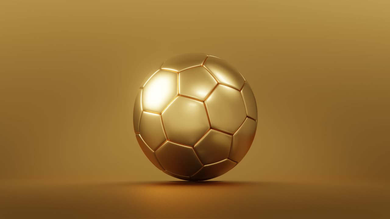 황금 축구 공 또는 황금 축구 챔피언 상은 우승 트로피 챔피언십과 함께 경쟁 배경에 있습니다.