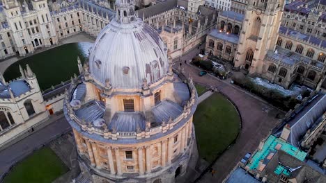 vista aérea del centro de oxford, reino unido
