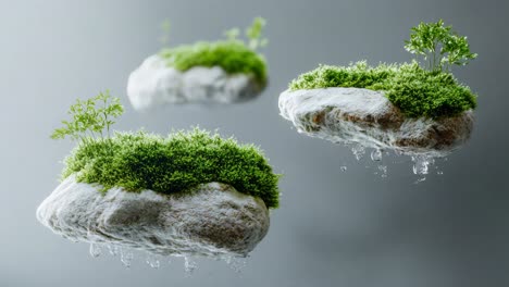 floating moss islands