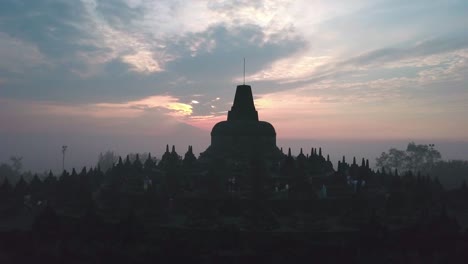 sunrise at candi borobudur