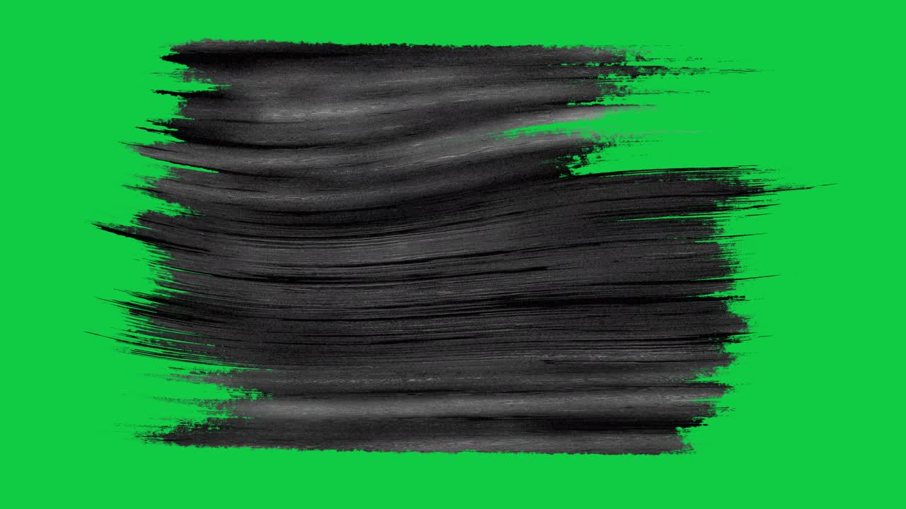 3D painted flowing brush strokes artistic stripes design on green screen alpha channel key background motion graphics visual effects animation overlay paint colour black dark grey