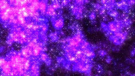 esplendor cósmico nebulosa púrpura y rosa vibrante con estrellas esparcidas