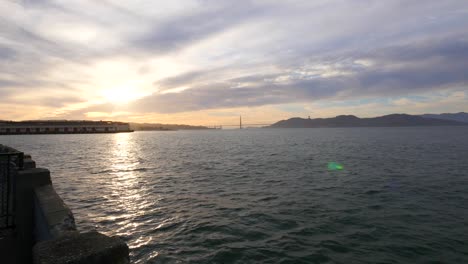 wide angle golden gate bridge