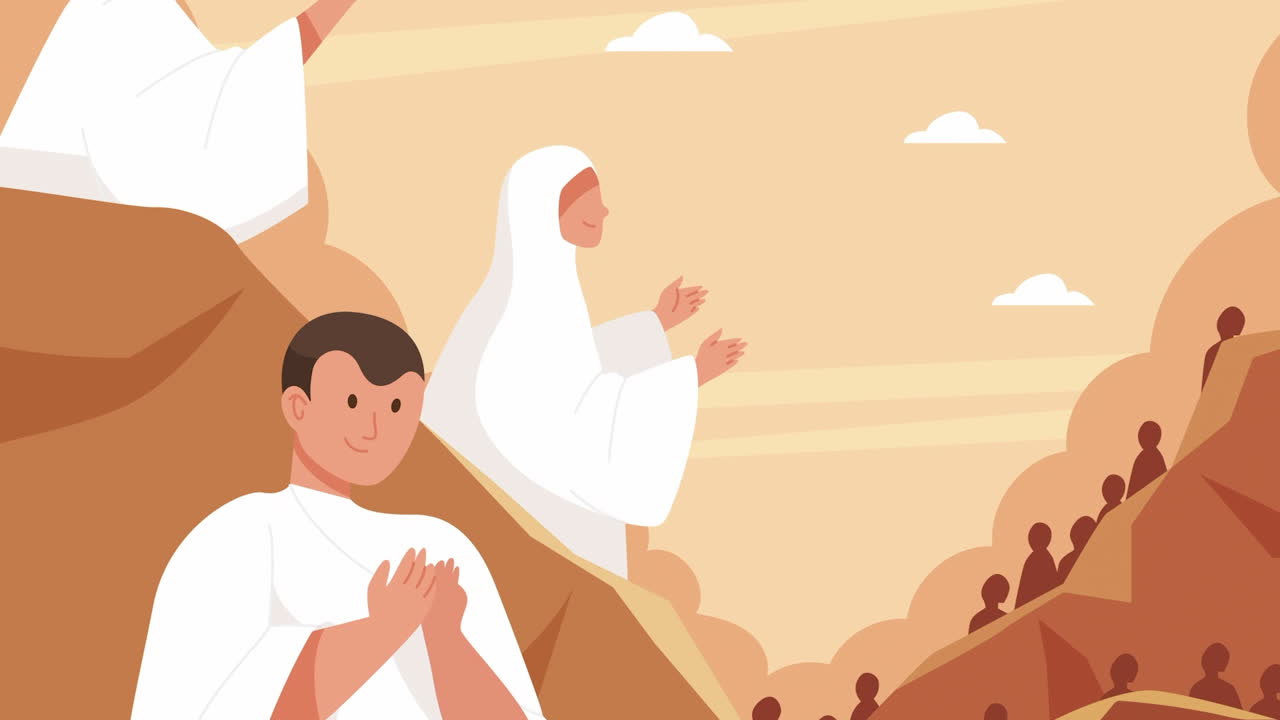 Hajj Pilgrimage on Mount Arafat