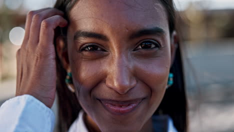 portrait of a smiling woman