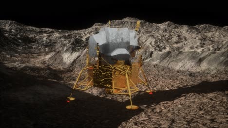 misión de aterrizaje lunar en la luna