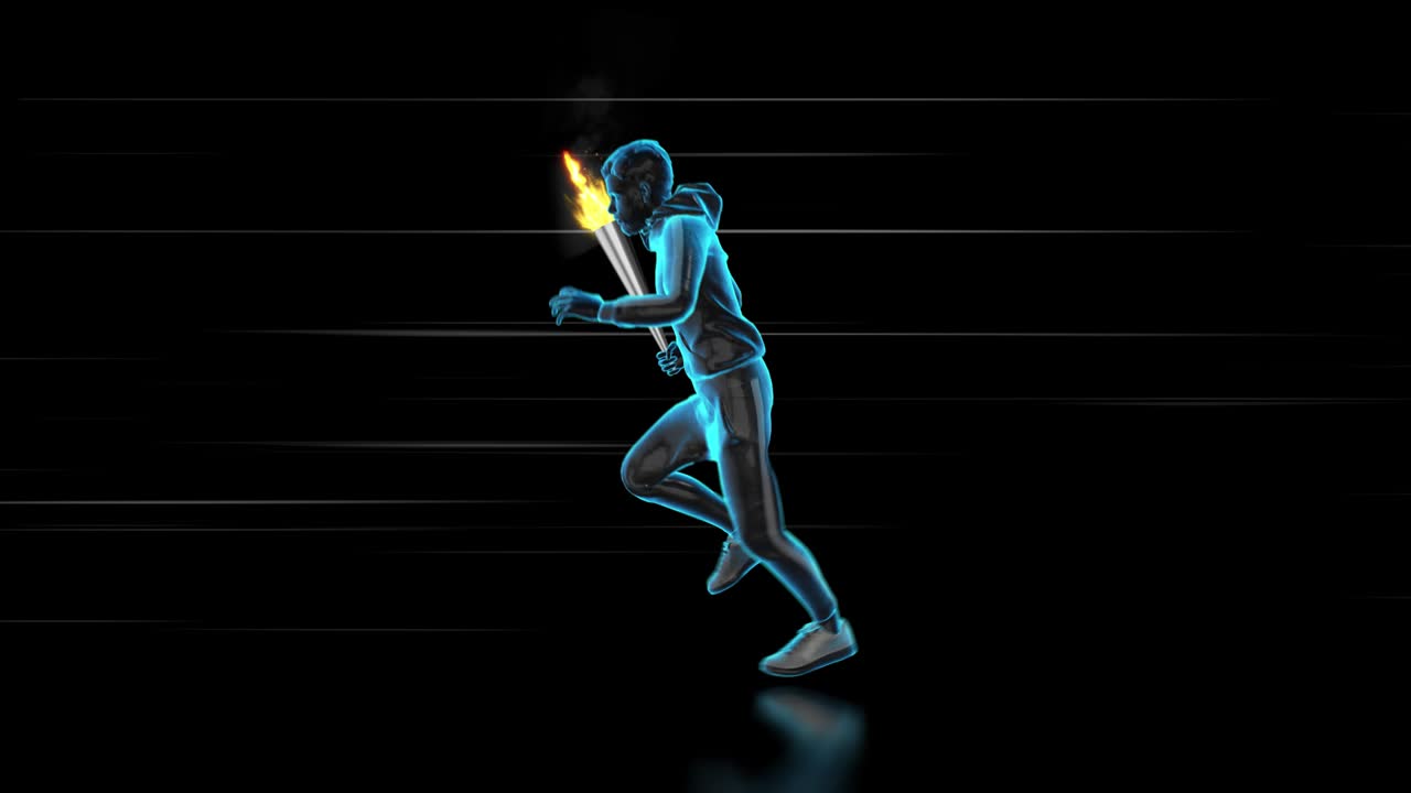 Olympics Running Loop | Premium Stock Video Footage