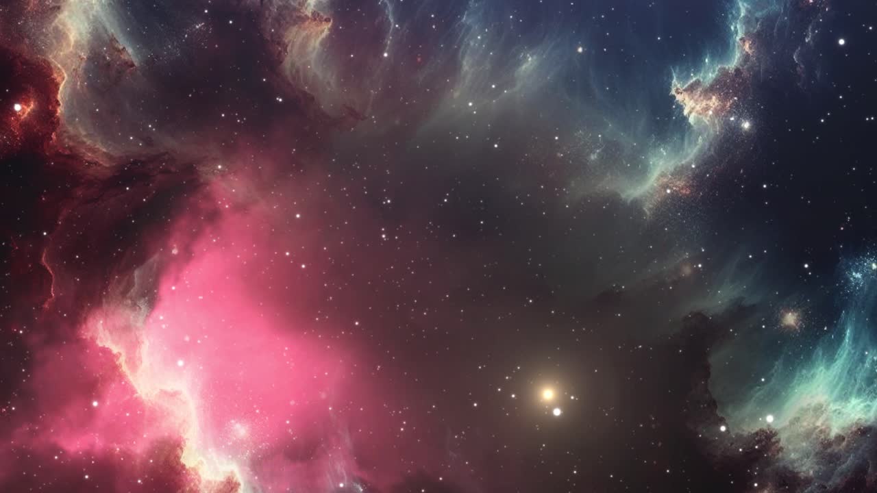 nebulosa dinámica en el espacio exterior 4k