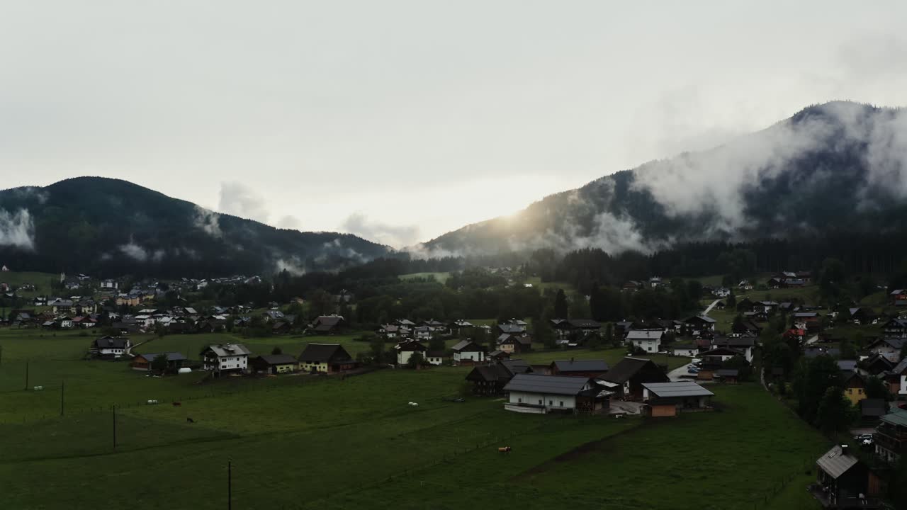 Alpine Village at Sunrise/Sunset