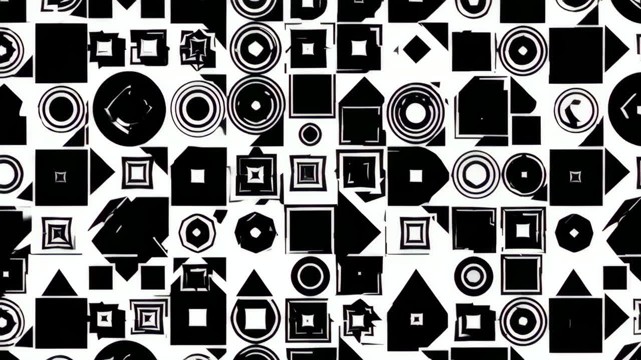 patrón geométrico abstracto en blanco y negro