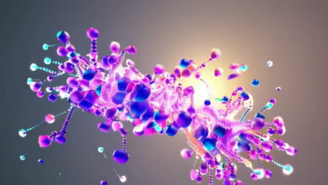 estructura molecular abstracta