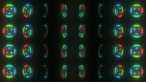patrón de círculos brillantes abstractos