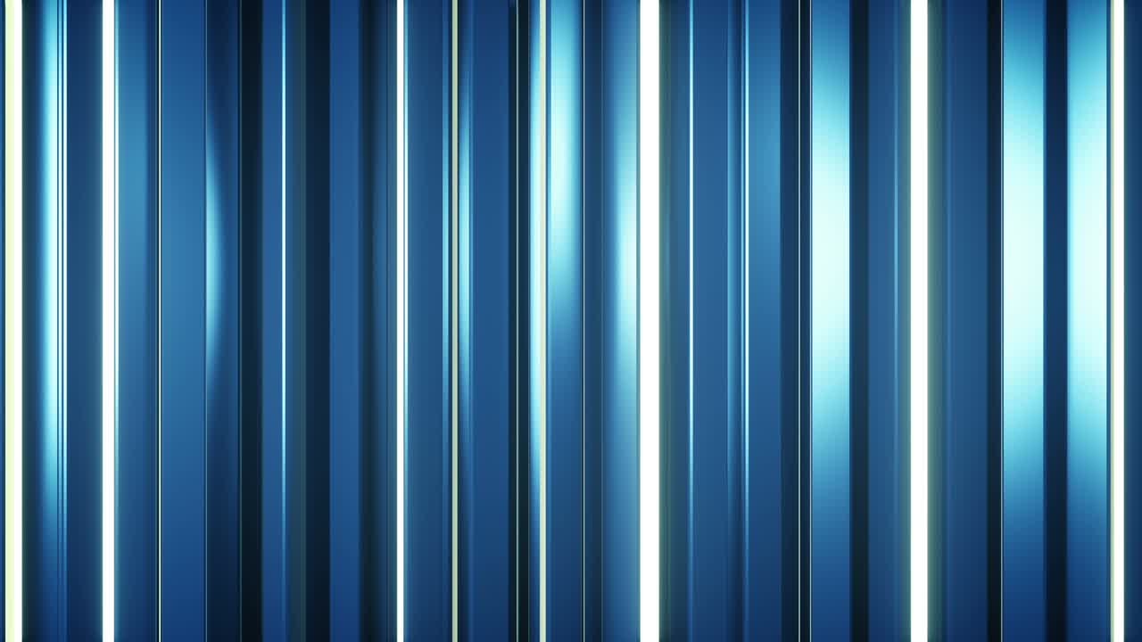 파란색 수직 막대기 회전 시엄리스 루프 3d 렌더링 애니메이션