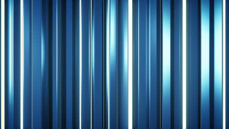 barras verticales azules girando en bucle sin costuras animación de renderizado 3d