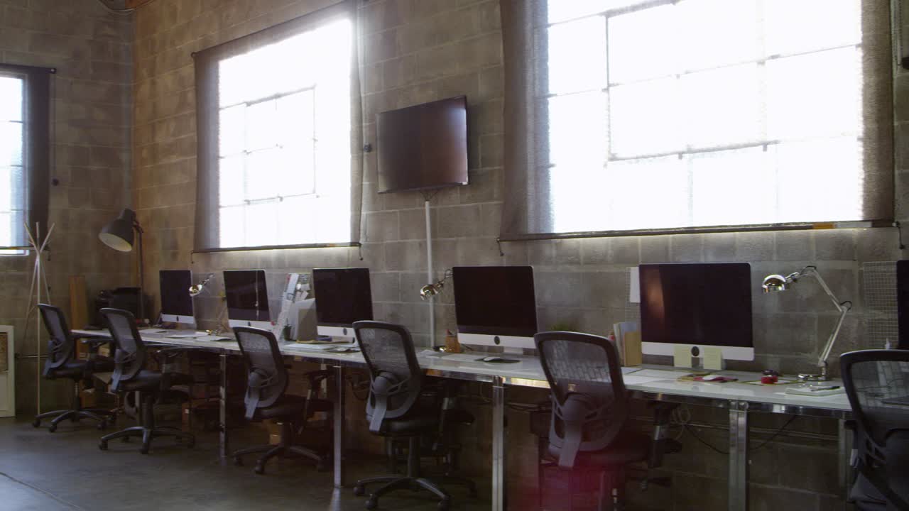 Empty Interior Of Modern Design Office Shot On R3D