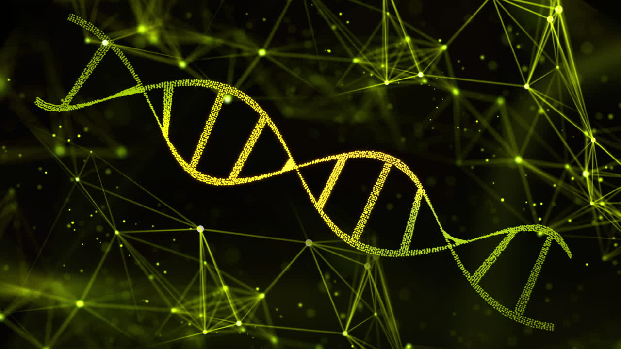 Struttura a elica del DNA in rotazione