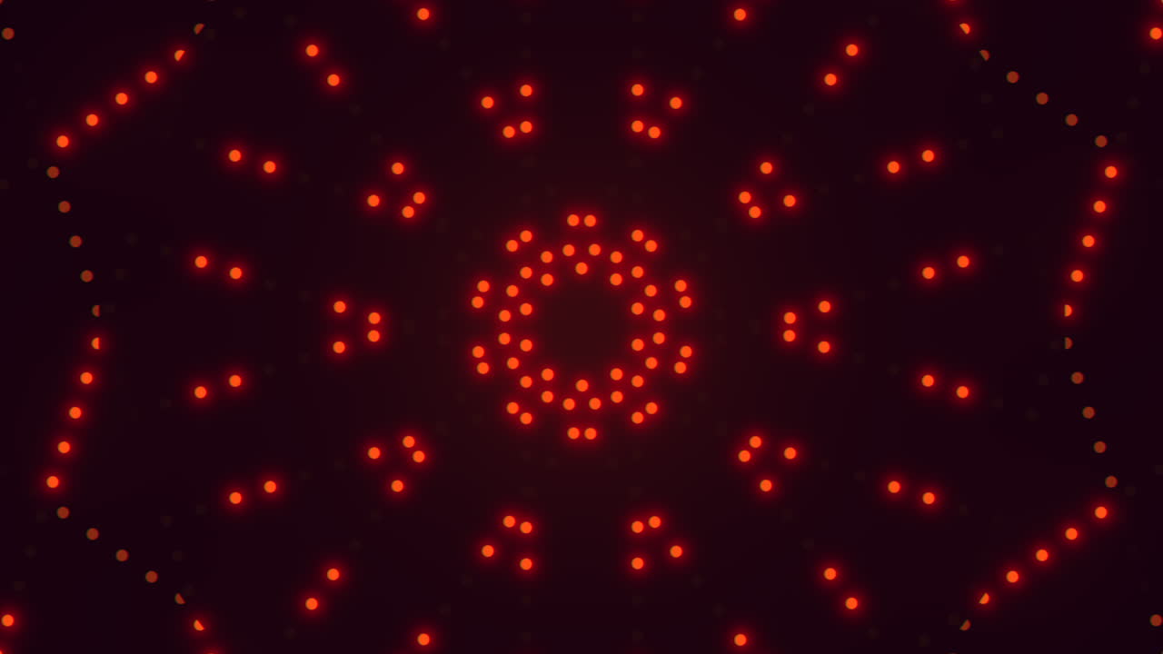 Radiant red dot pattern vibrant circular arrangement of glowing dots