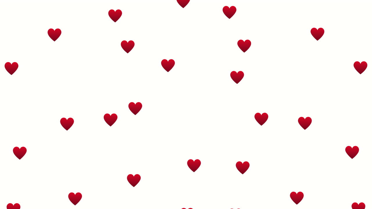 biglietto di san valentino con disegno di cuori d'amore