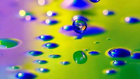 vibrant water drops