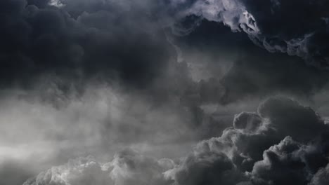pov tormenta en una nube oscura de gris, cúmulo