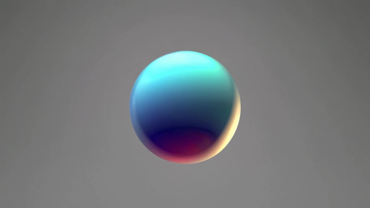 Colorful Iridescent Sphere