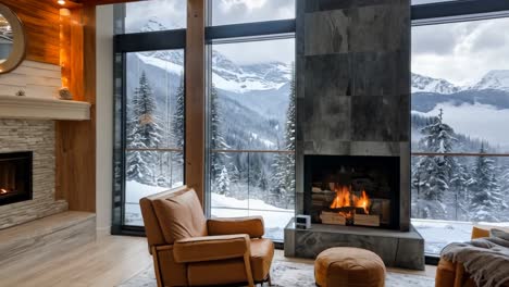 a living room filled with furniture and a fire place