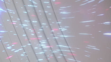 animación de rastros de luz sobre círculos blancos
