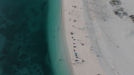 panorama de la maravillosa playa de zanzíbar, filmado a 50 fps