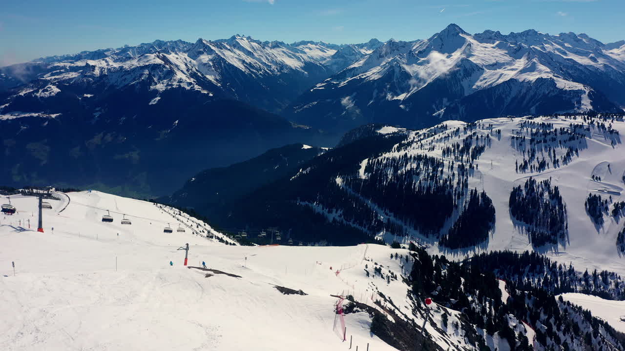 It's snow on snow on this mountain