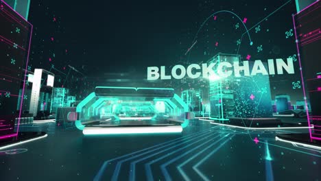 into the metaverse with digital technology hitech concept