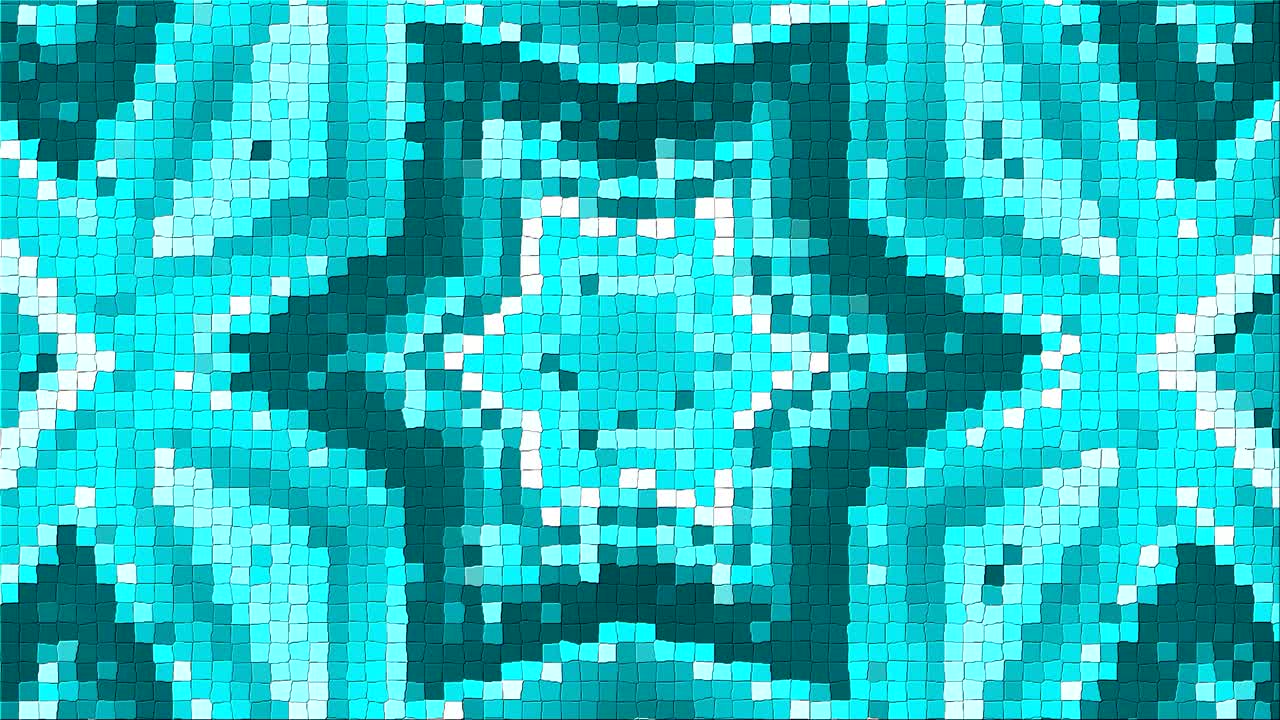 patrón complejo abstracto de un mosaico. dinámica brillante transformación y composición pulsante. en bucle